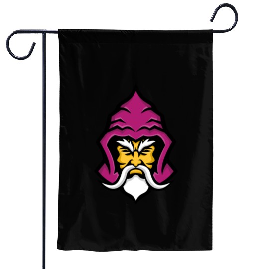 Wizard Head Front Mascot Garden Flags