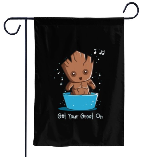Get Your Groot On Garden Flags