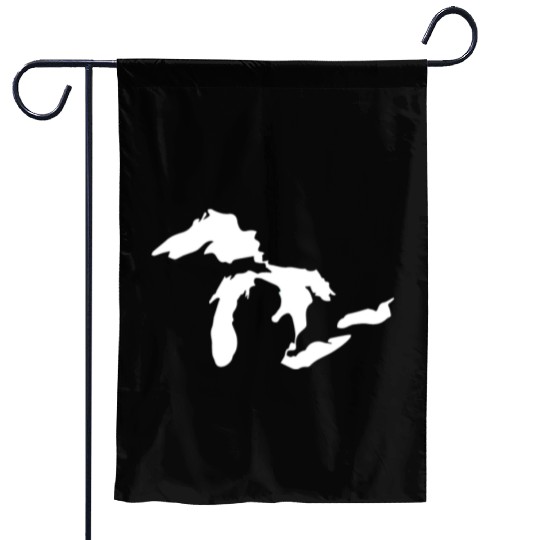 Great lakes white Garden Flags