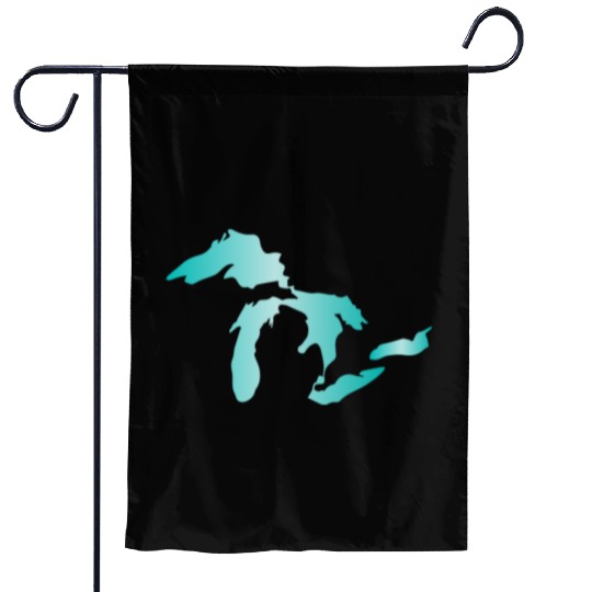 Great Lakes Aqua Garden Flags