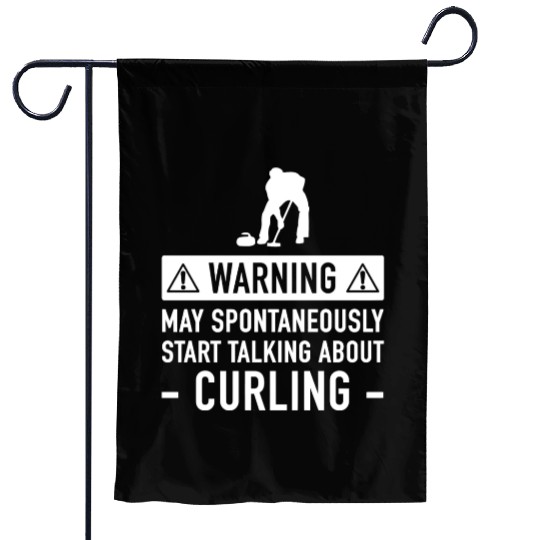 Movie - funny curling for men or women Garden Flags