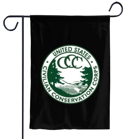 Civilian Conservation Corps Garden Flags Vintage CCC 1940s America Gift Garden Flags
