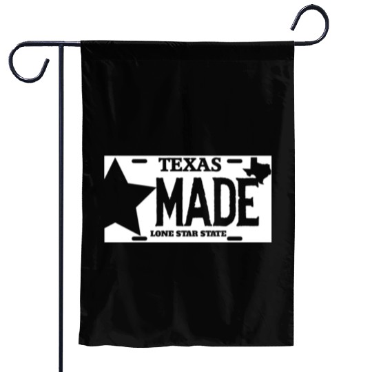 Texas - texas made lone star license plate Garden Flags