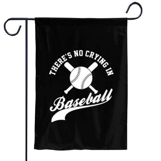 No Crying in Baseball Funny Sports Fan Garden Flags
