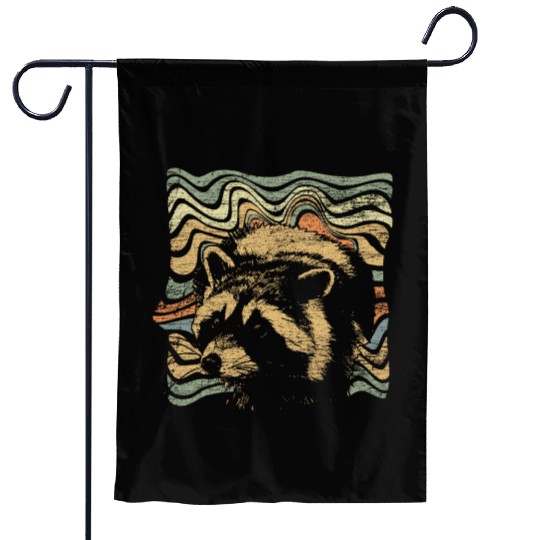 Raccoon Hunting Raccoons Forest Animal Gift Garden Flags