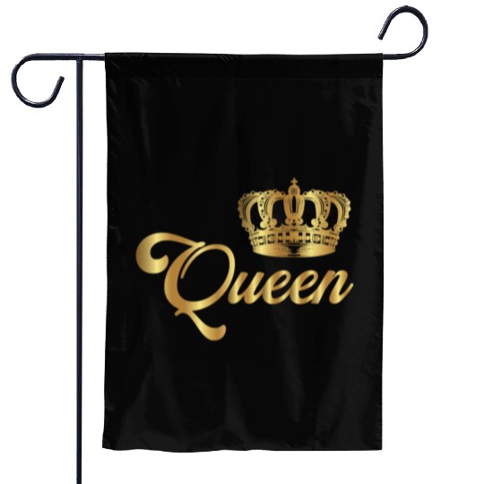 Crown Crowns King Queen JGA Wedding Bride Groom Pr Garden Flags