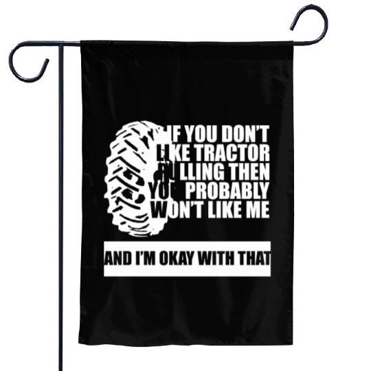 Tractor Pulling Farm Lover Garden Flags