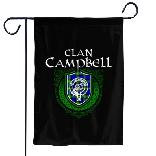 Campbell Surname Scottish Clan Tartan Crest Badge Garden Flags