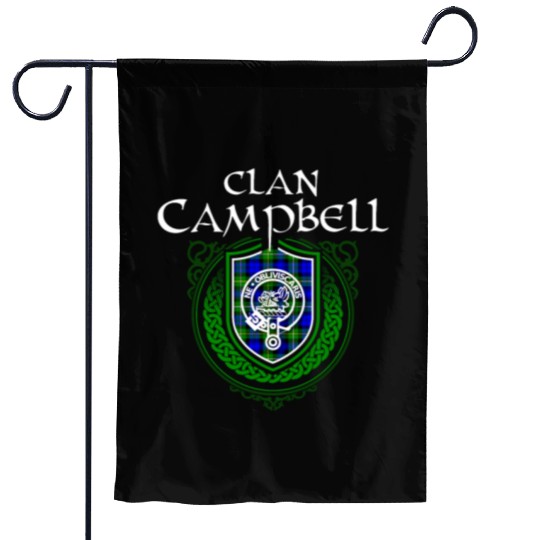 Campbell Surname Scottish Clan Tartan Crest Badge Garden Flags