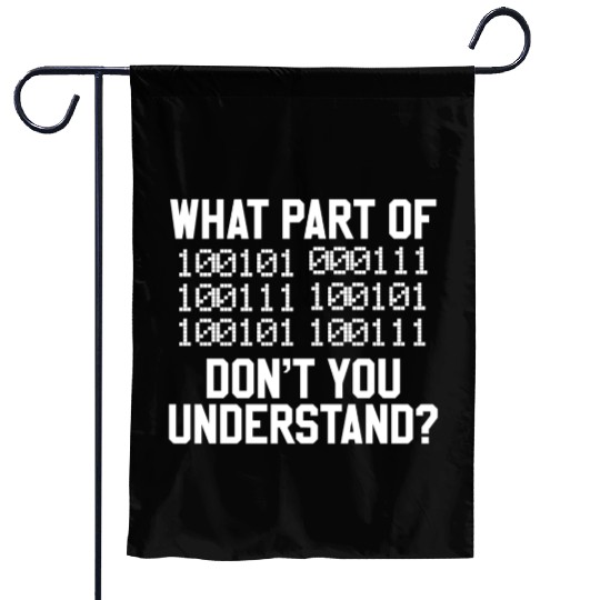 Binaer Code Computer Science Student Garden Flags
