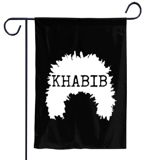 khabib normagomedov sheep hat white text Garden Flags