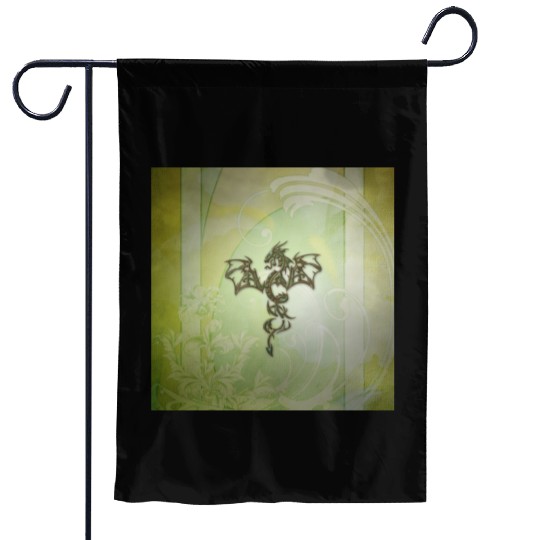 Awesome chinese dragon green colors Garden Flags
