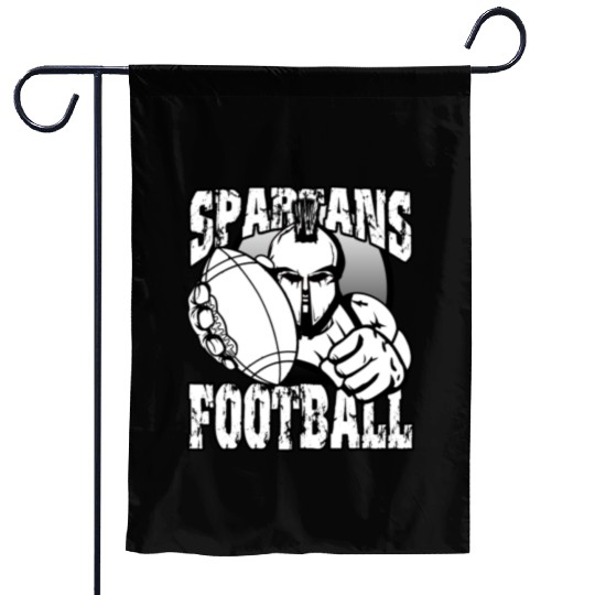 Spartans Football Homecoming Sports School Pride Garden Flags