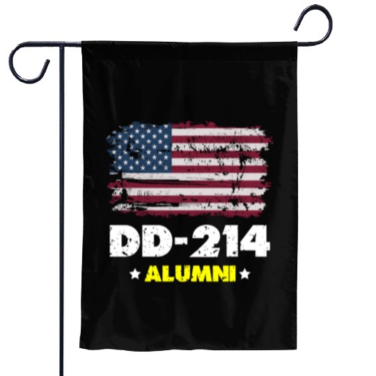DD-214 Us Armed Forces Alumni American Flag Garden Flags