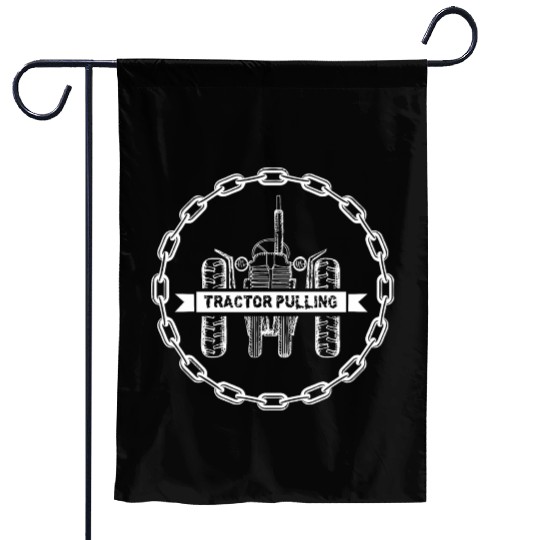 tractor pulling Garden Flags