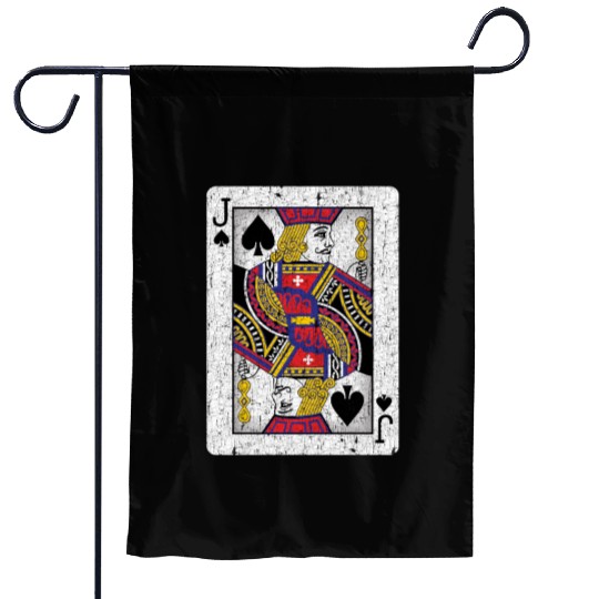 jack of spades playing card Garden Flags