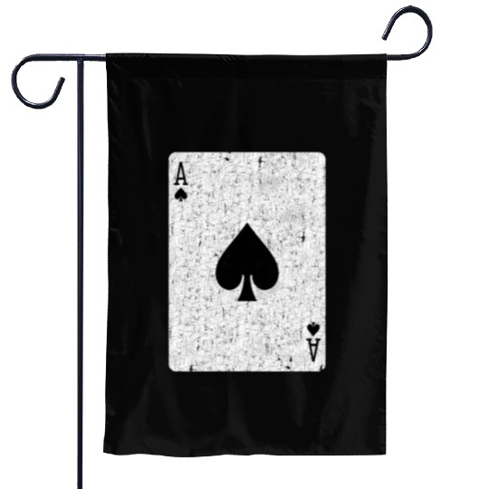 ace of spades playing card Garden Flags