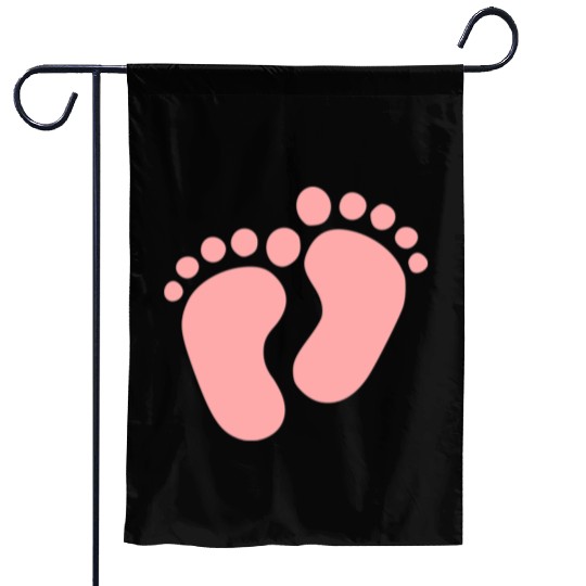 Baby Feet Pastel Pink Pregnancy Maternity Garden Flags