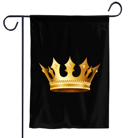 King prince monarch VIP golden crown gold image Garden Flags