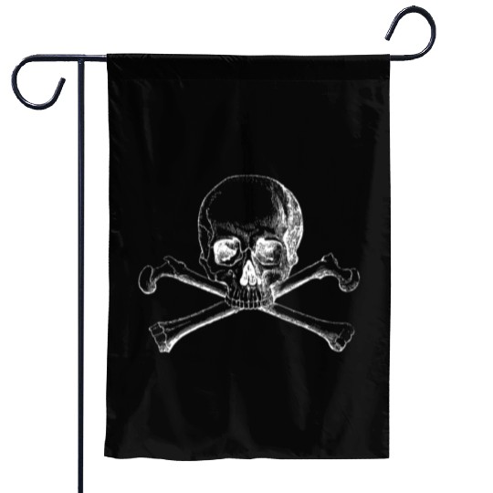 Skull and Crossbones Garden Flags