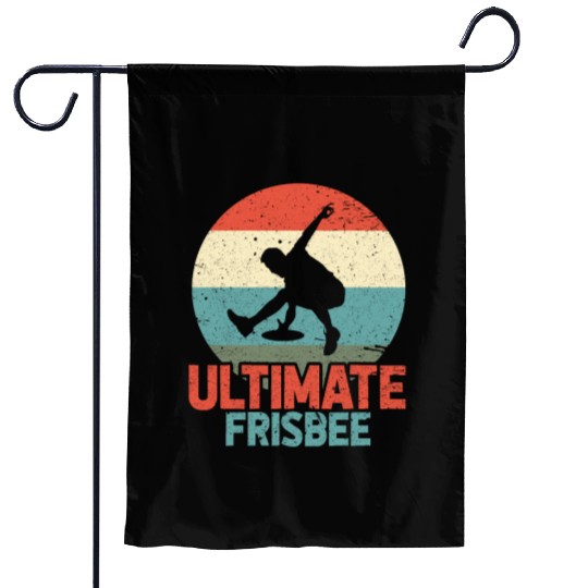 Ultimate Frisbee Retro Garden Flags
