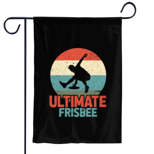 Ultimate Frisbee Retro Garden Flags