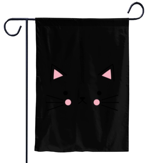 Cat Face Meow Garden Flags