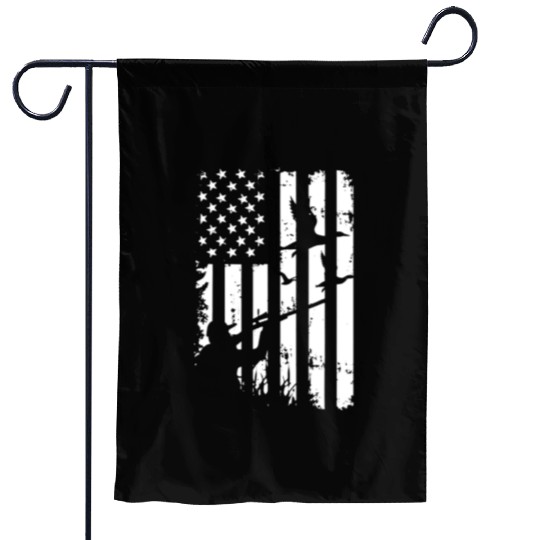 USA Duck Hunting American Hunters Hunt Gifts Garden Flags