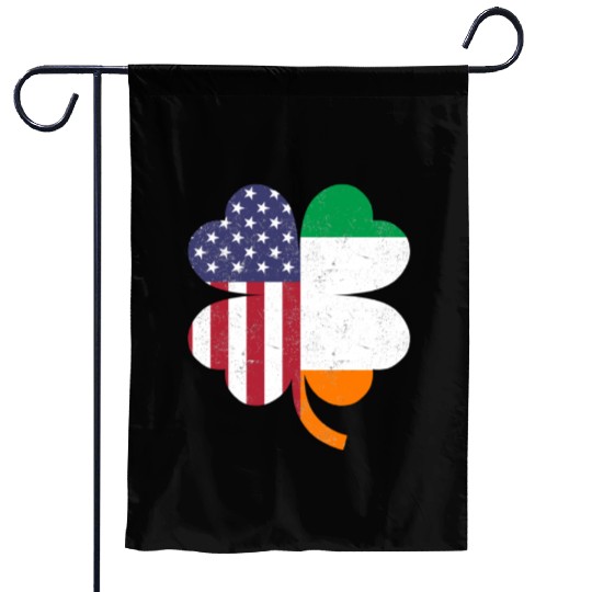IRISH AMERICAN FLAG Ireland Garden Flags