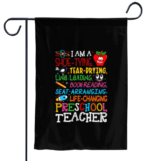 Im Preschool Teacher Garden Flags