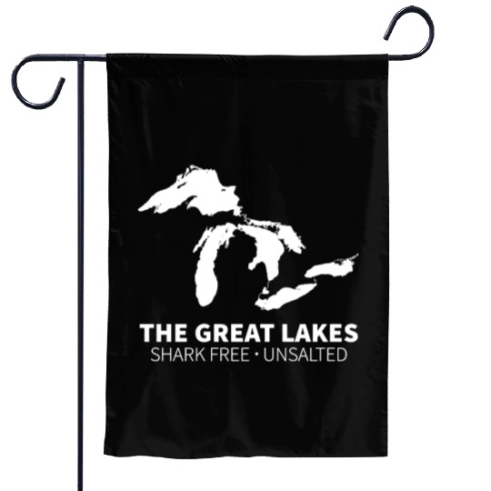 Great Lakes Shark Free Unsalted Garden Flags