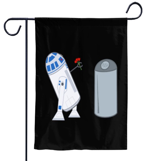Confused R2D2 Garden Flags
