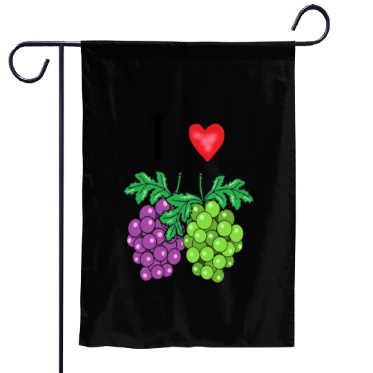 I love grape Garden Flags