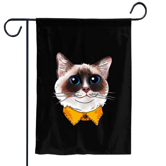 Ragdoll Cat Face Cats funny cute sweet Kitty gift Garden Flags