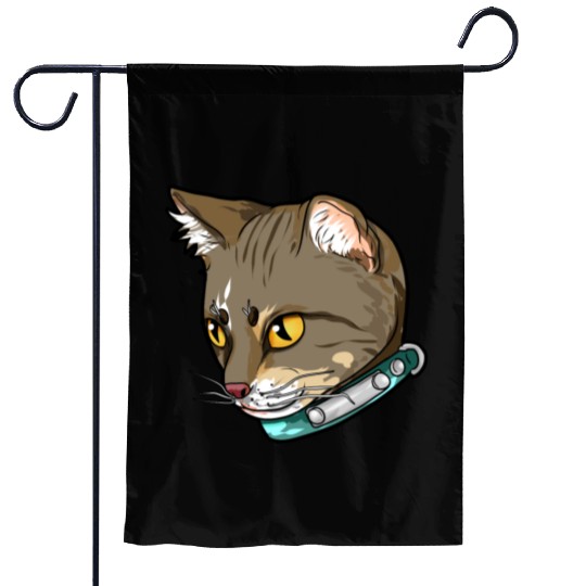 Brazilian Shorthair Cat Face Love Sweet cool funny Garden Flags