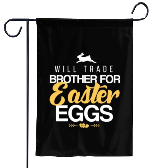 Easter egg brother Garden Flags
