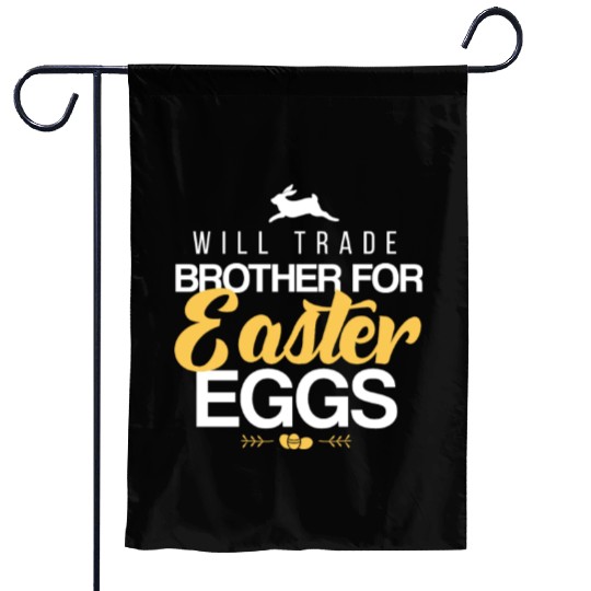 Easter egg brother Garden Flags
