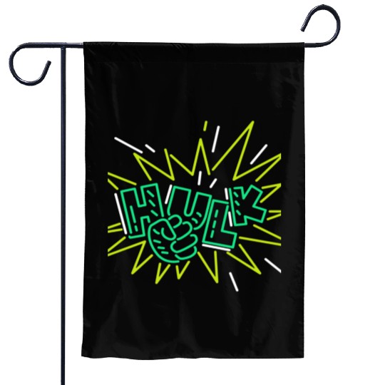 Neon Hulk Garden Flags By Marvel Design By Humans----PD