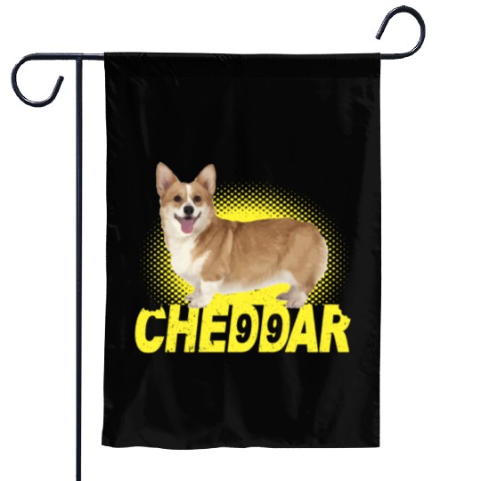 Cheddar Corgi Dog Brooklyn Nine Nine B99 Garden Flags