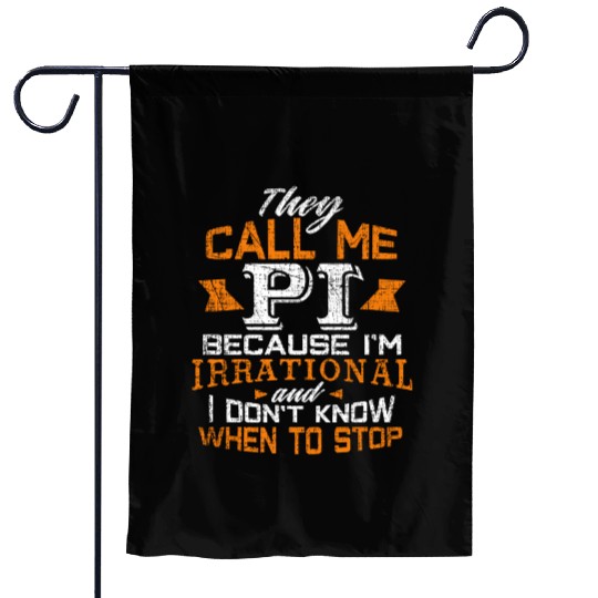 Pi Day Garden Flags Irrational Funny Math Gift Teacher