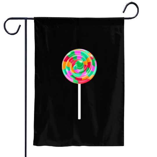 Lollipop Stick Swirl Sweet Candy Garden Flags