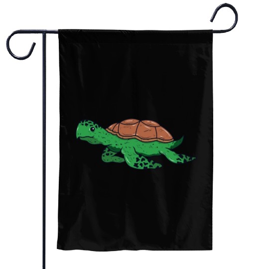 Animal turtle reptile wildlife funny vector image Garden Flags