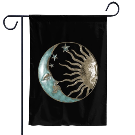 Moon and sun Garden Flags