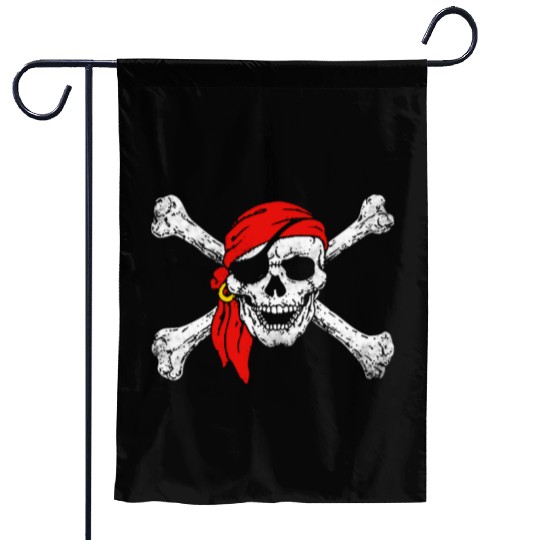 Pirate Skull Crossbones Garden Flags