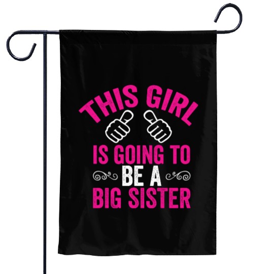 Big Sister Garden Flags, Funny Big Sister Garden Flags