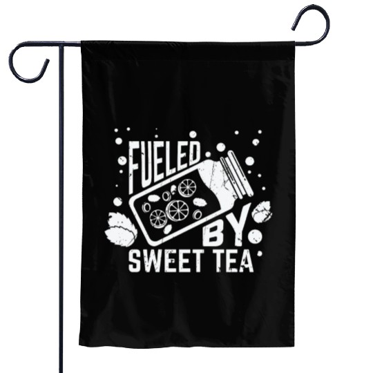 Fueled By Sweet Tea I Funny Southern Country Garden Flags