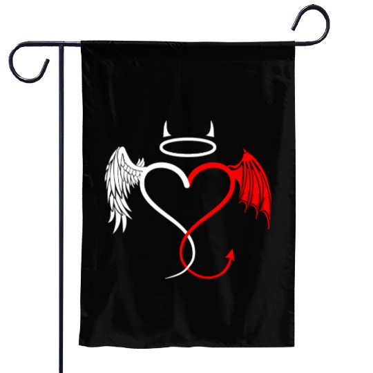 Angel vs Devil Nurse and Doctor Gift Garden Flags