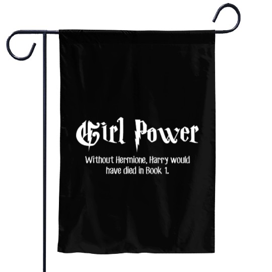 Wizard Girl Power Sorcerer Mythology Funny Gift Garden Flags