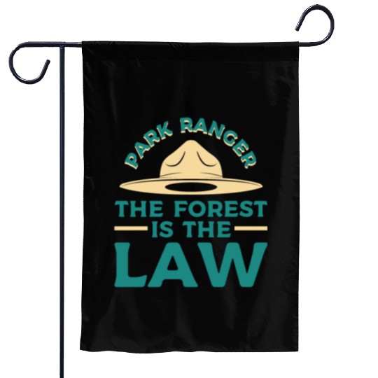 Park Ranger Law Gift Garden Flags