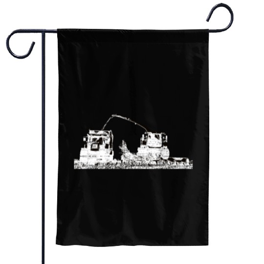 Corn chopper chopping corn maize farmer Garden Flags